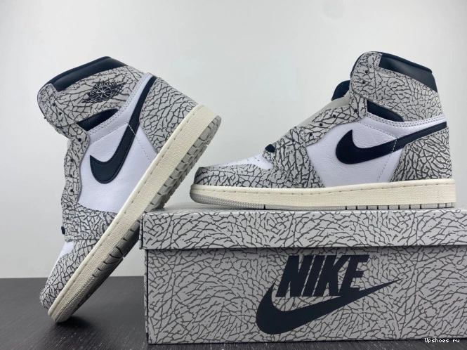 DZ5485-052 High Retro Cement 1 OG Jordan White 0506